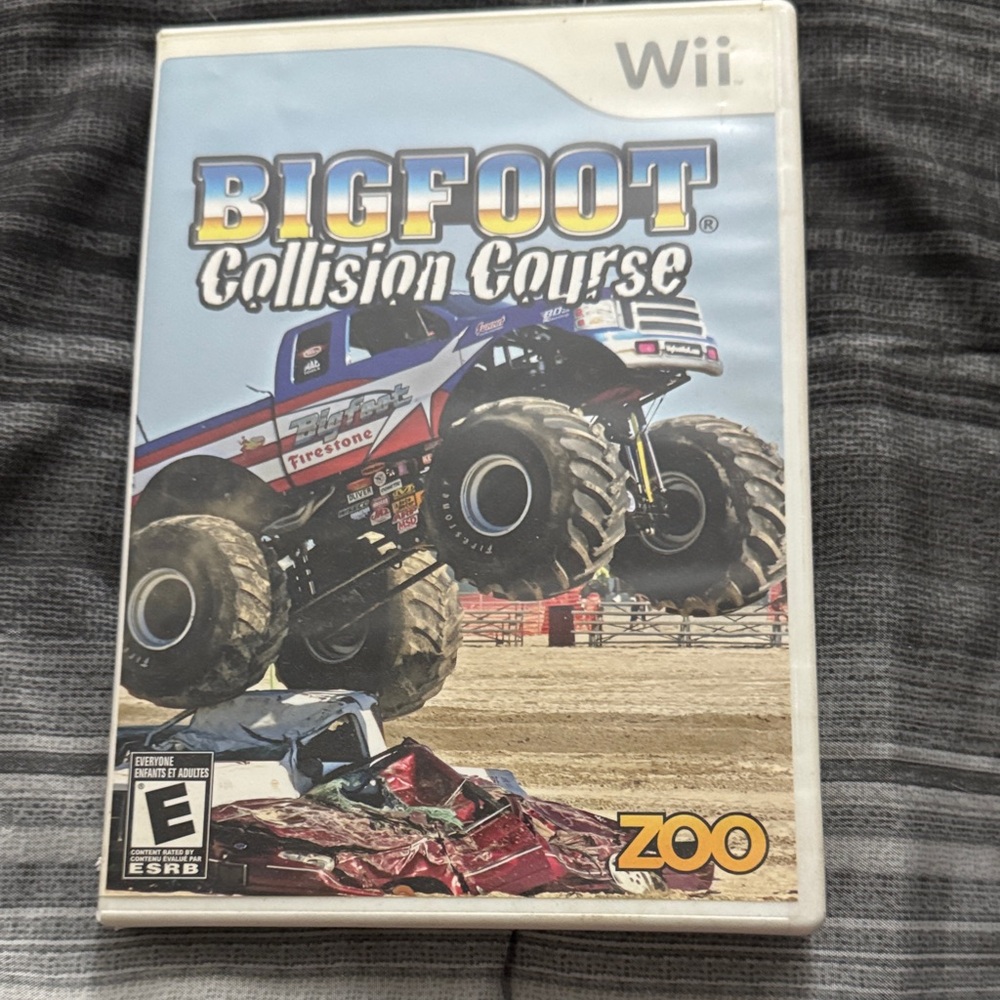 Wii Bigfoot Collision Course Video Game - White